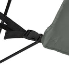 VirtuFit Foldable Camping Chair with Footrest - Grey