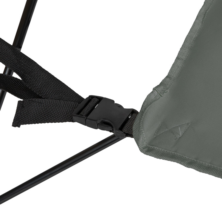 VirtuFit Foldable Camping Chair with Footrest - Grey