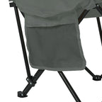 VirtuFit Foldable Camping Chair with Footrest - Grey