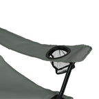 VirtuFit Foldable Camping Chair with Footrest - Grey
