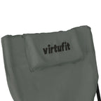 VirtuFit Foldable Camping Chair with Footrest - Grey