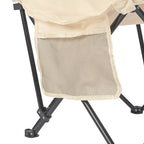 VirtuFit Campingstoel opvouwbaar met voetsteun - Strandstoel  - Beige