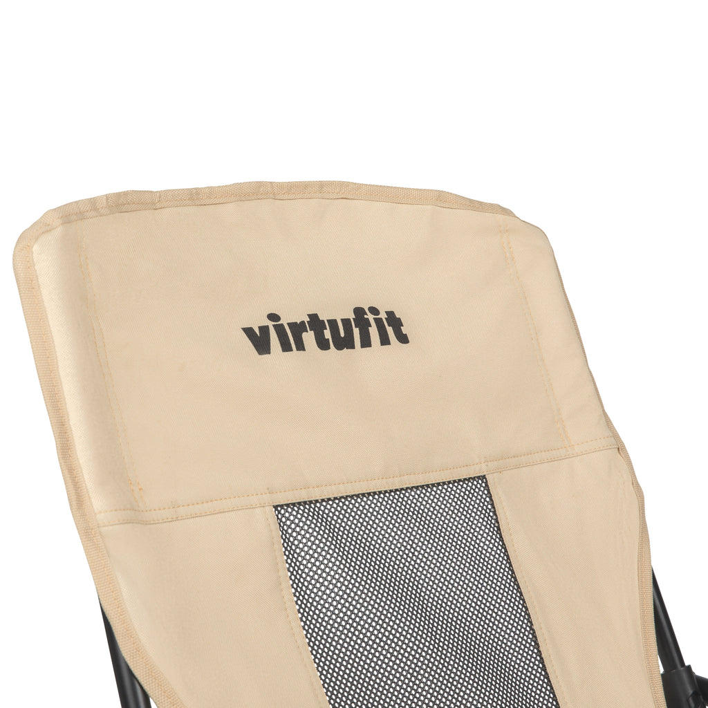 VirtuFit Foldable Beach Chair - Beige