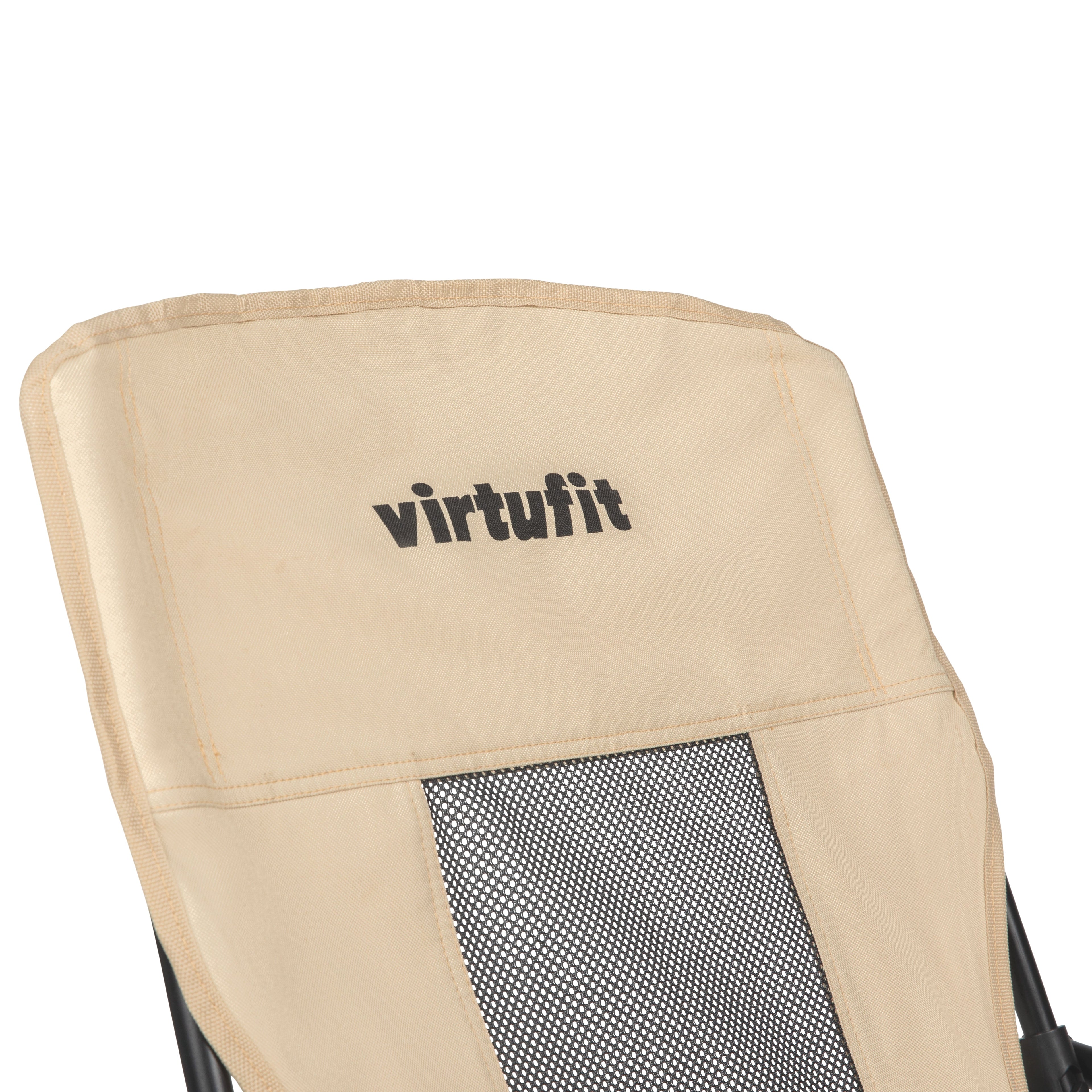 VirtuFit Foldable Beach Chair - Beige