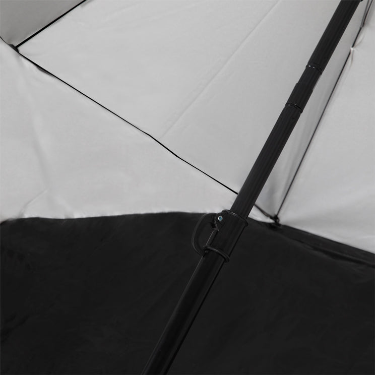 VirtuFit Strandparasol Premium - Windscherm - Strandtent - 200 cm - Grijs