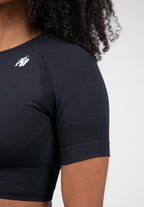 Gorilla Wear Whitney Seamless Crop Top - Black
