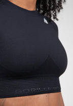 Gorilla Wear Whitney Seamless Crop Top - Black