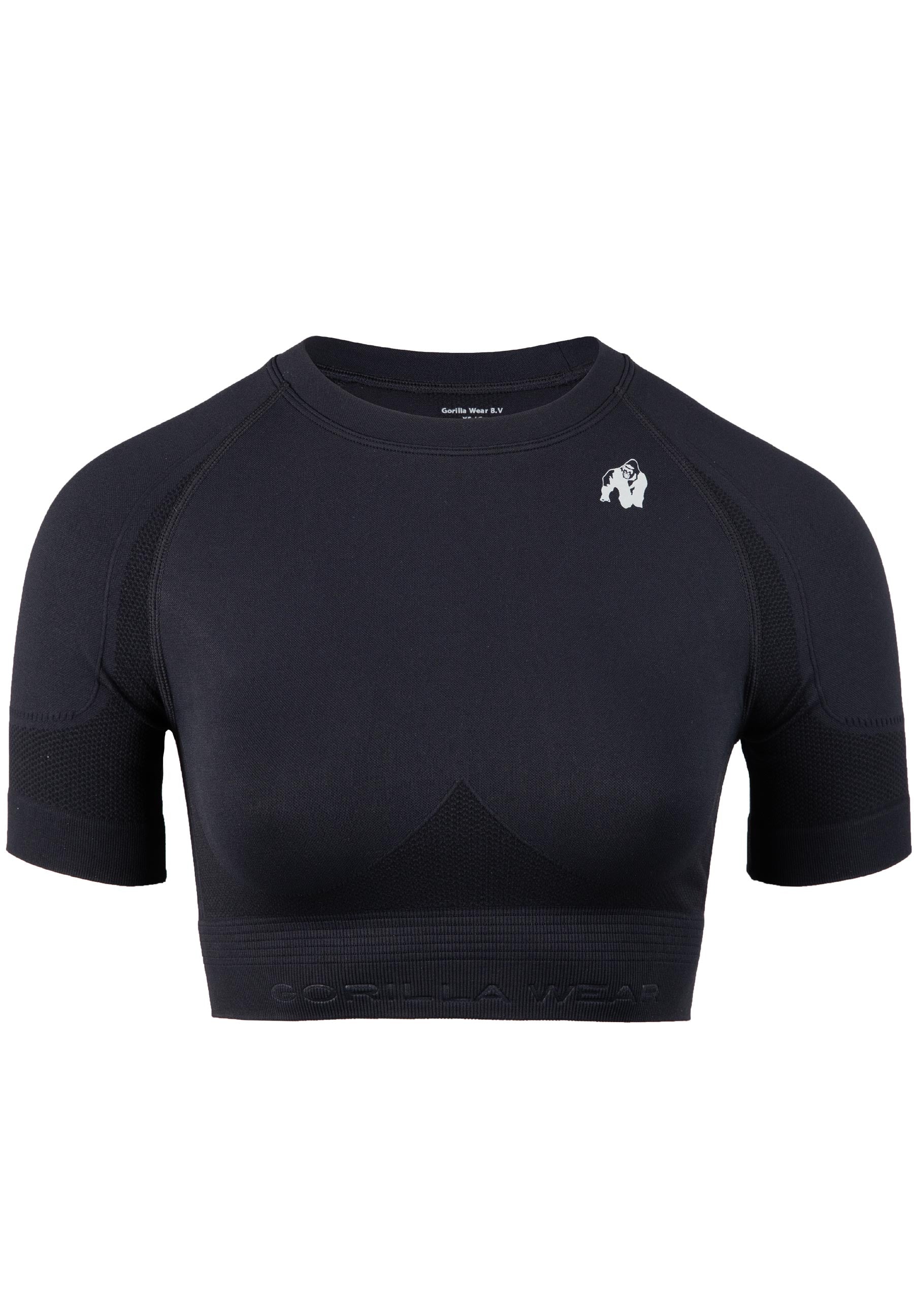 Gorilla Wear Whitney Seamless Crop Top - Black