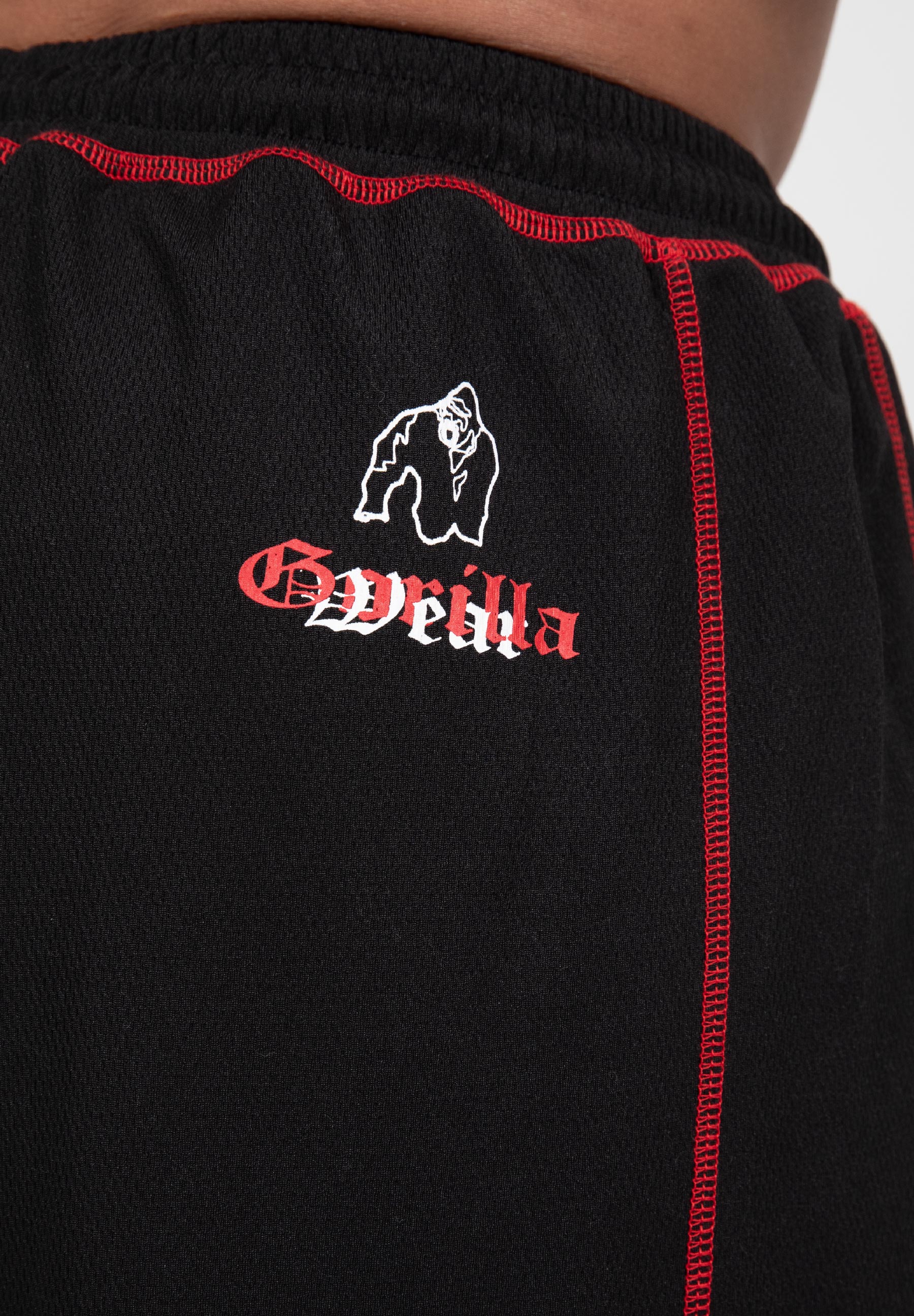 Gorilla Wear Marlow Mesh Pants - Black/Red