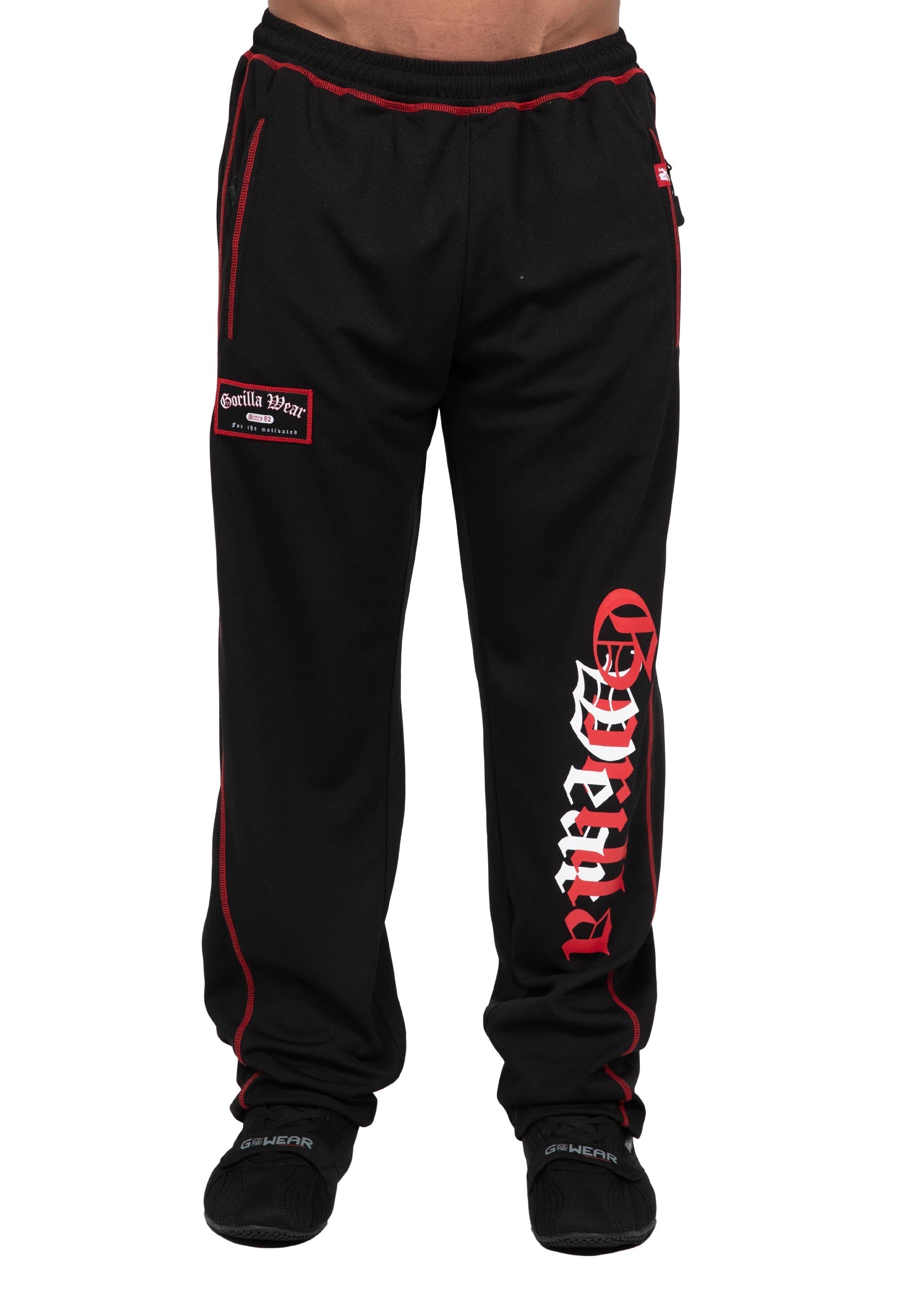 Gorilla Wear Marlow Mesh Pants - Black/Red
