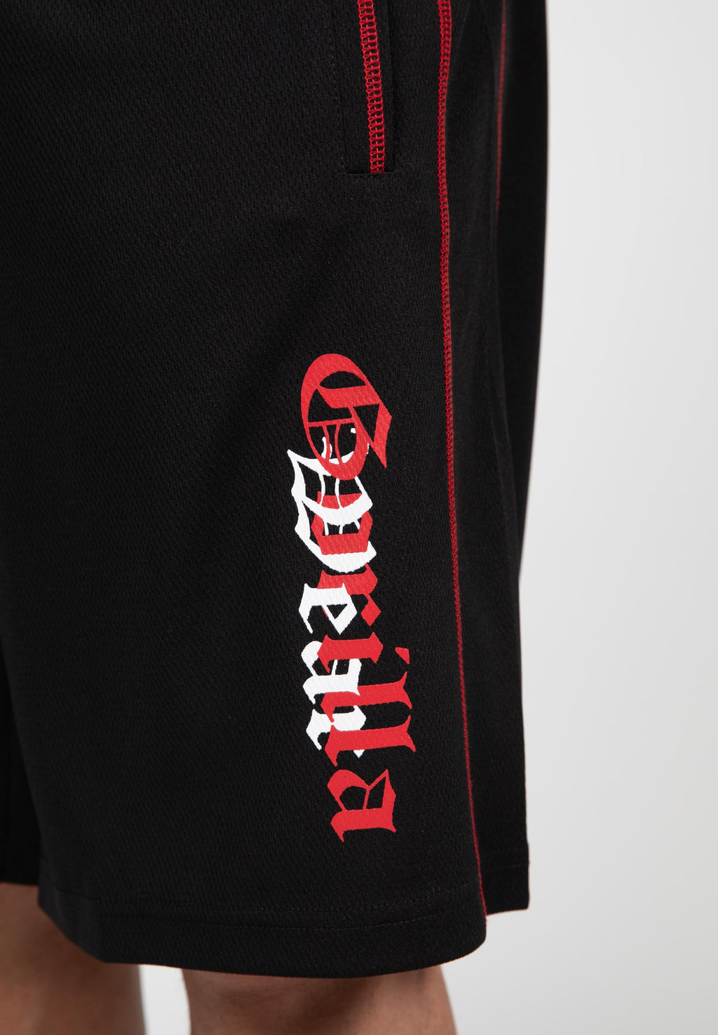 Gorilla Wear Marlow Mesh Shorts - Black/Red