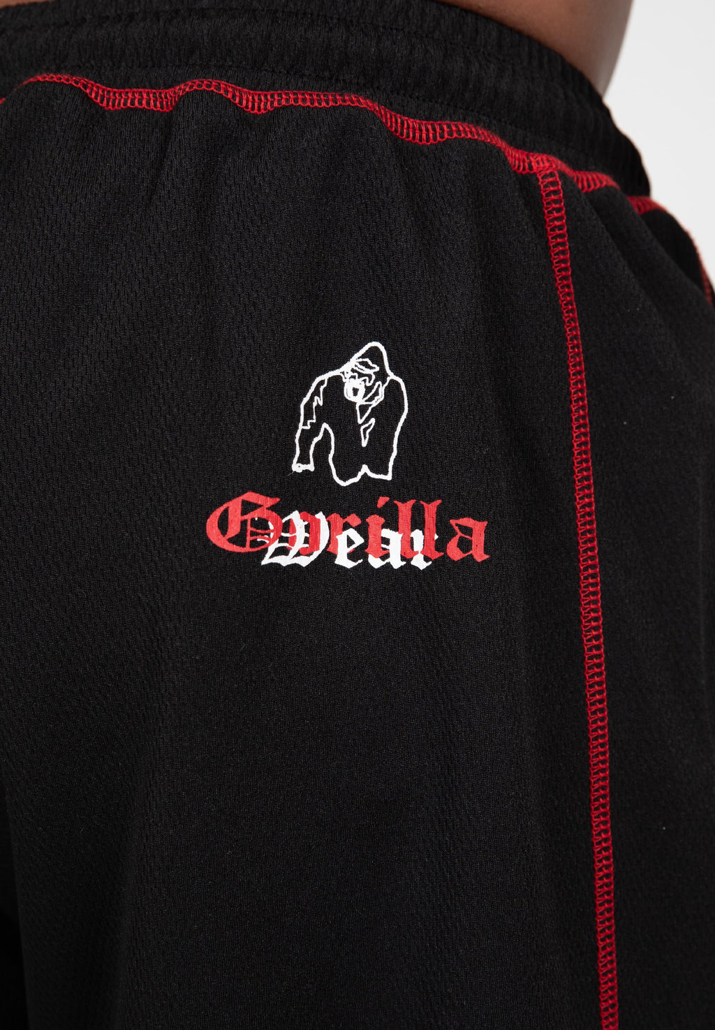 Gorilla Wear Marlow Mesh Shorts - Black/Red