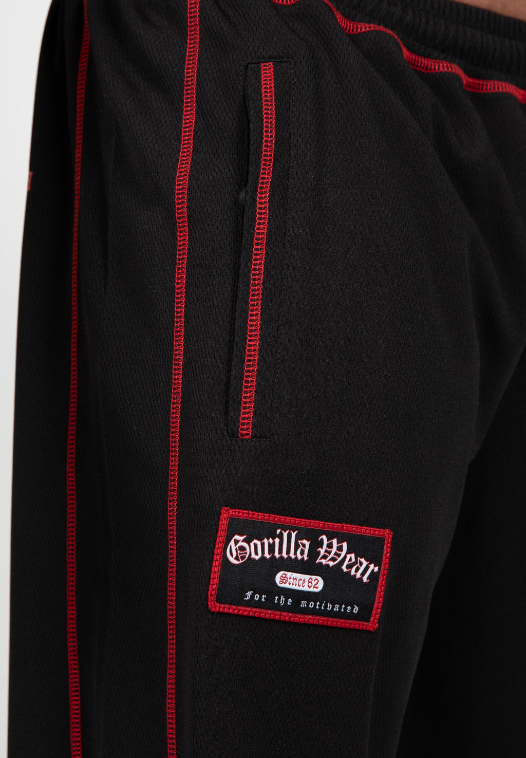 Gorilla Wear Marlow Mesh Shorts - Black/Red