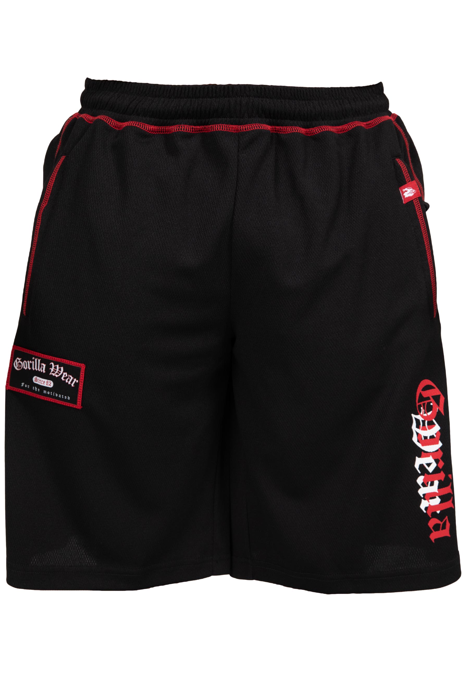 Gorilla Wear Marlow Mesh Shorts - Black/Red
