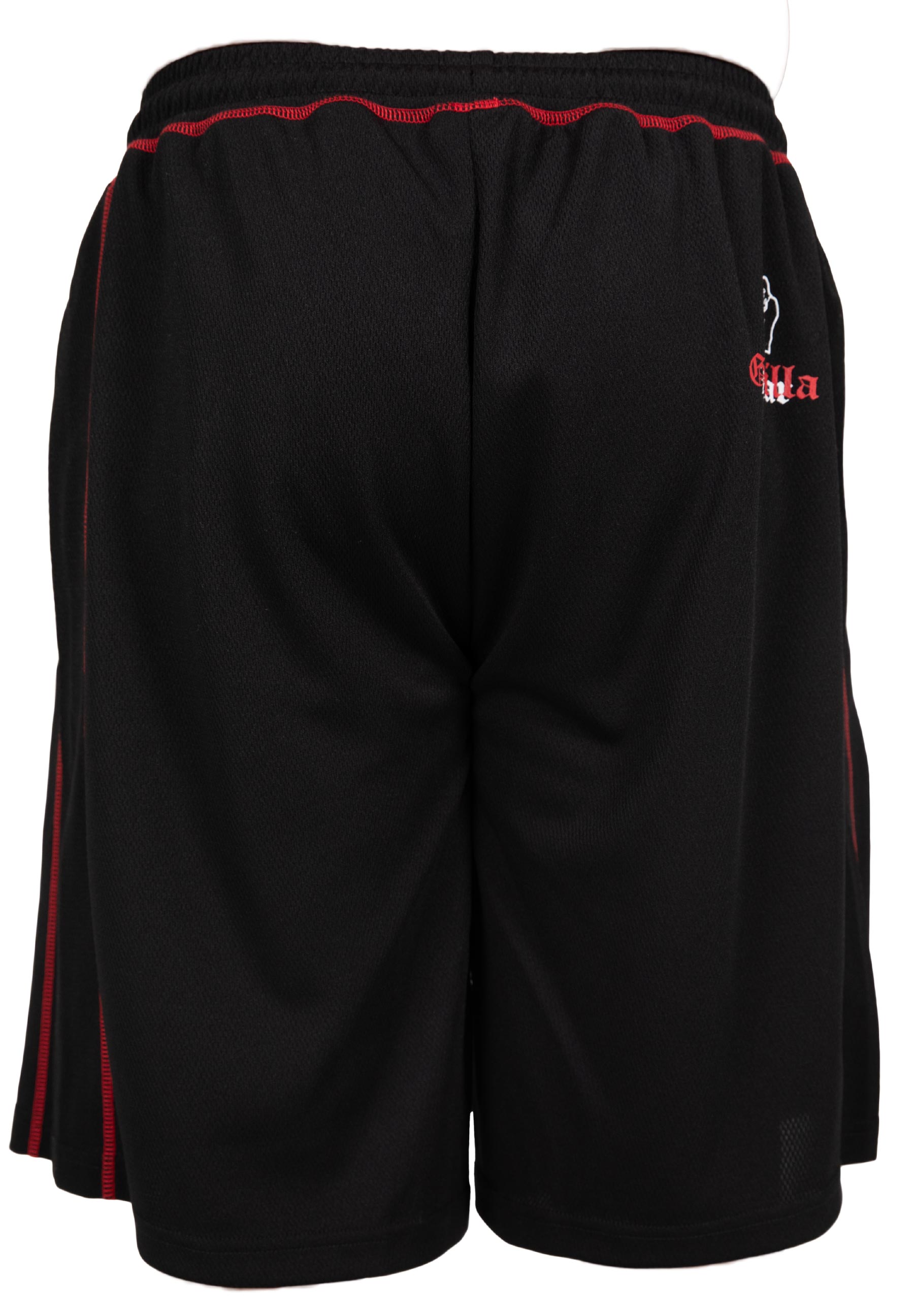 Gorilla Wear Marlow Mesh Shorts - Black/Red