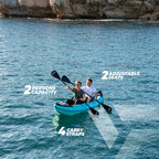 VirtuFit Kayak 335 - Turquoise - With Kayak seats and carrying bag