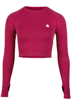 Gorilla Wear Hilton Seamless Cropped Long Sleeve - Fuchsia