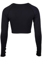 Gorilla Wear Hilton Seamless Cropped Long Sleeve - Black