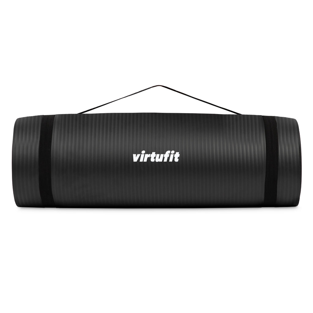 VirtuFit NBR Fitnessmat - 180 x 60 x 1,5 cm - Black