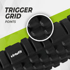 VirtuFit Grid Foam Roller - 33 cm - Black