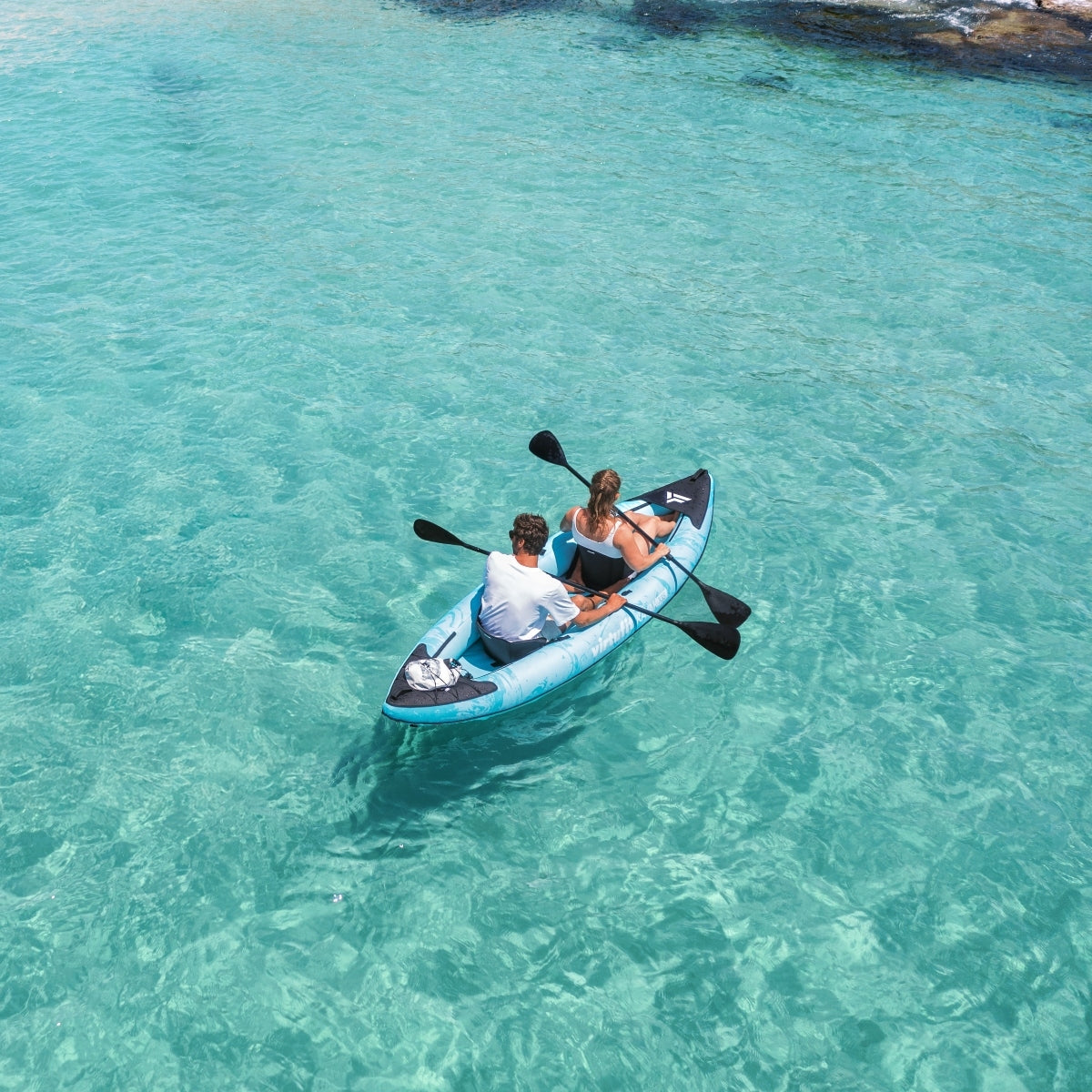 VirtuFit Kayak 335 - Turquoise - With Kayak seats and carrying bag