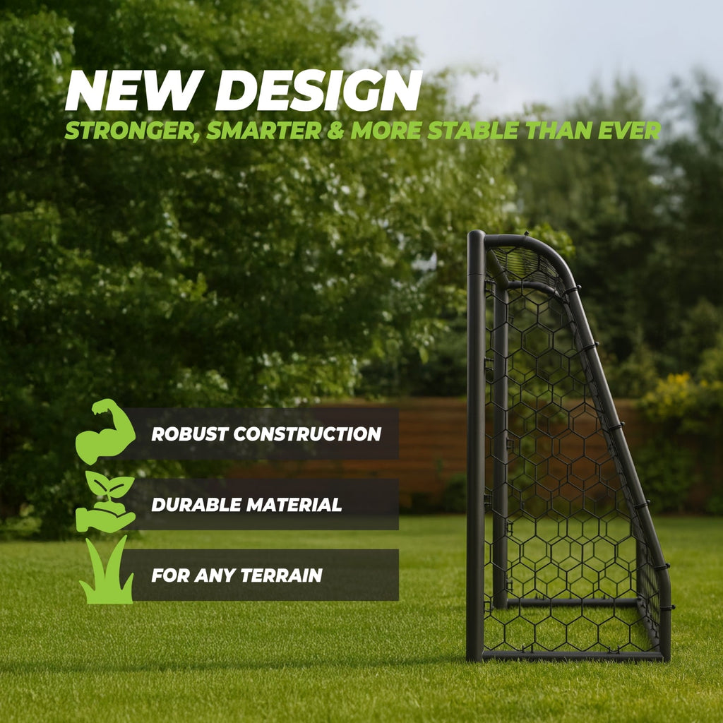 VirtuFit Voetbaldoel Premium - Heavy Duty Voetbal Goal - 180 x 120 x 60