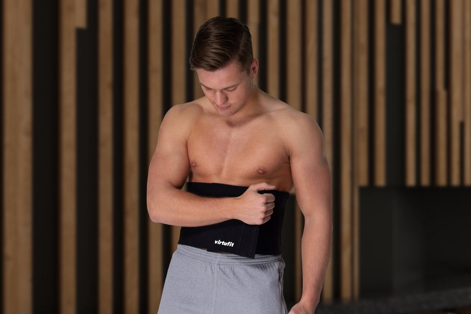 VirtuFit Slimming Waistband Neoprene 20 cm - Black