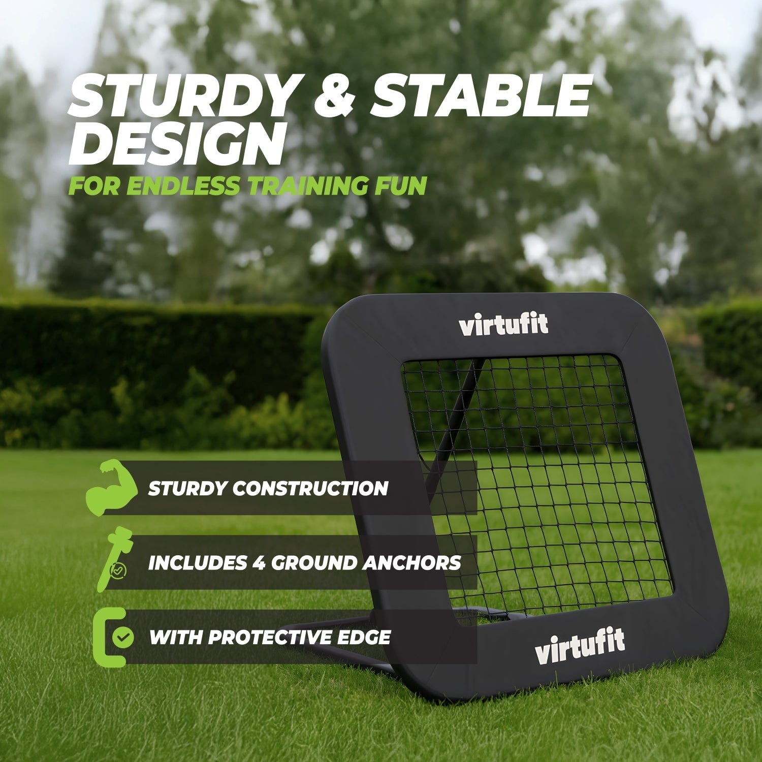 VirtuFit Adjustable Rebounder Pro - 84 x 84 cm