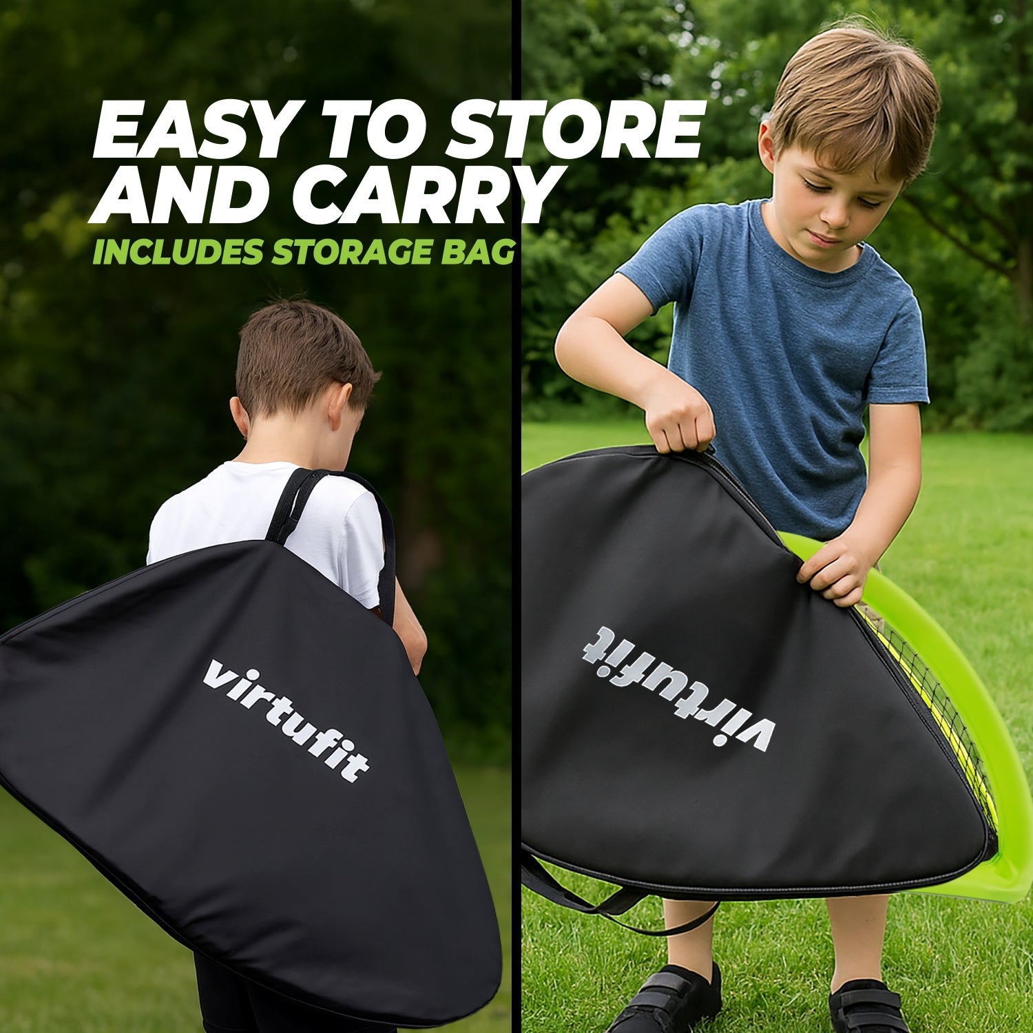 VirtuFit Pop-Up Voetbaldoelen Set - Voetbalgoals - 120 x 90 cm