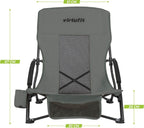 VirtuFit Foldable Beach Chair - Grey