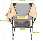 VirtuFit Camping Chair Compact - Beachchair - Beige
