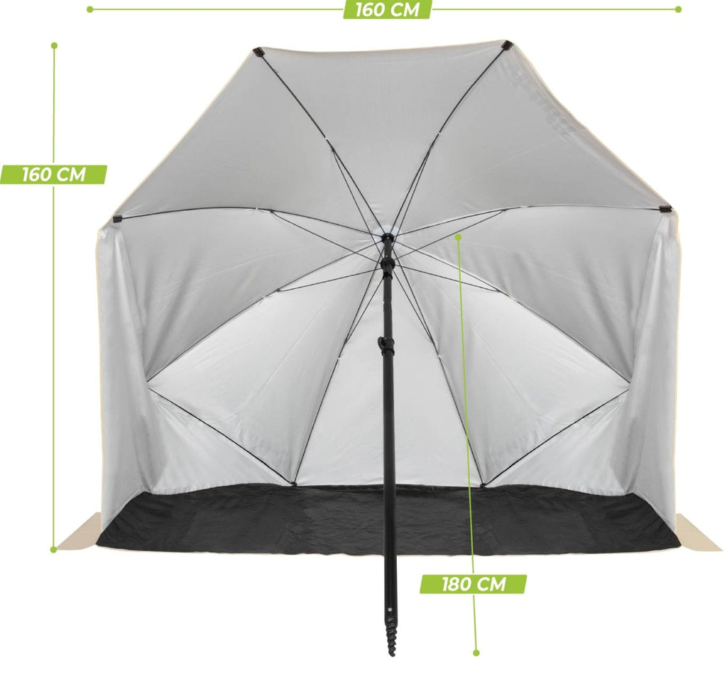 VirtuFit Beach Parasol With Windshield