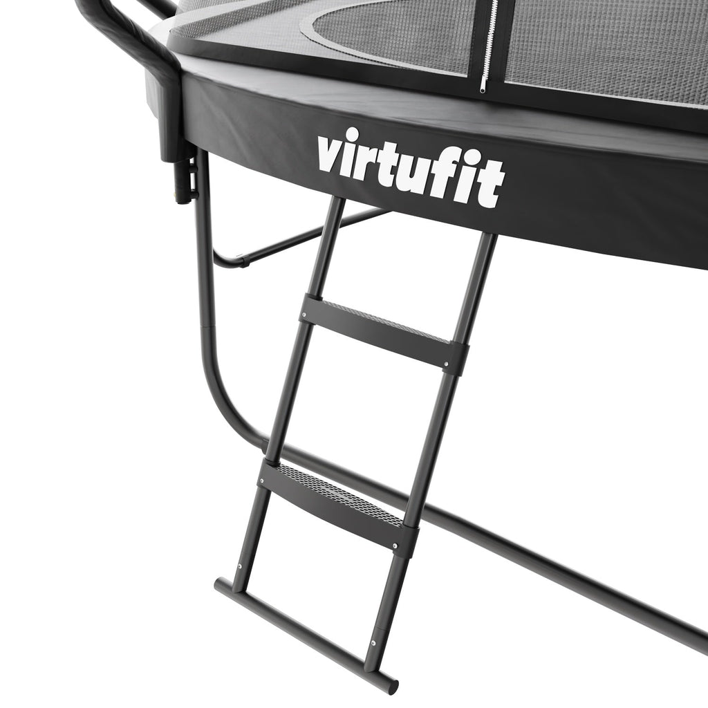 VirtuFit Premium Trampoline with Safety Net - Black - 366 cm