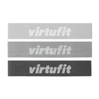 VirtuFit Mini Resistance Bands set - Cotton - 3 Pieces- with Carry Bag
