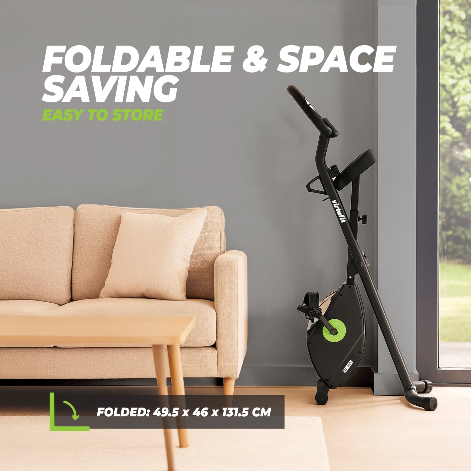VirtuFit XB100i Foldable Excercise Bike - Second Chance