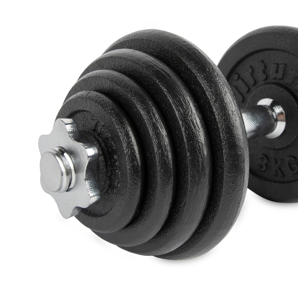 VirtuFit Adjustable Dumbbellset Pro - Cast Iron - 1 x 15 kg