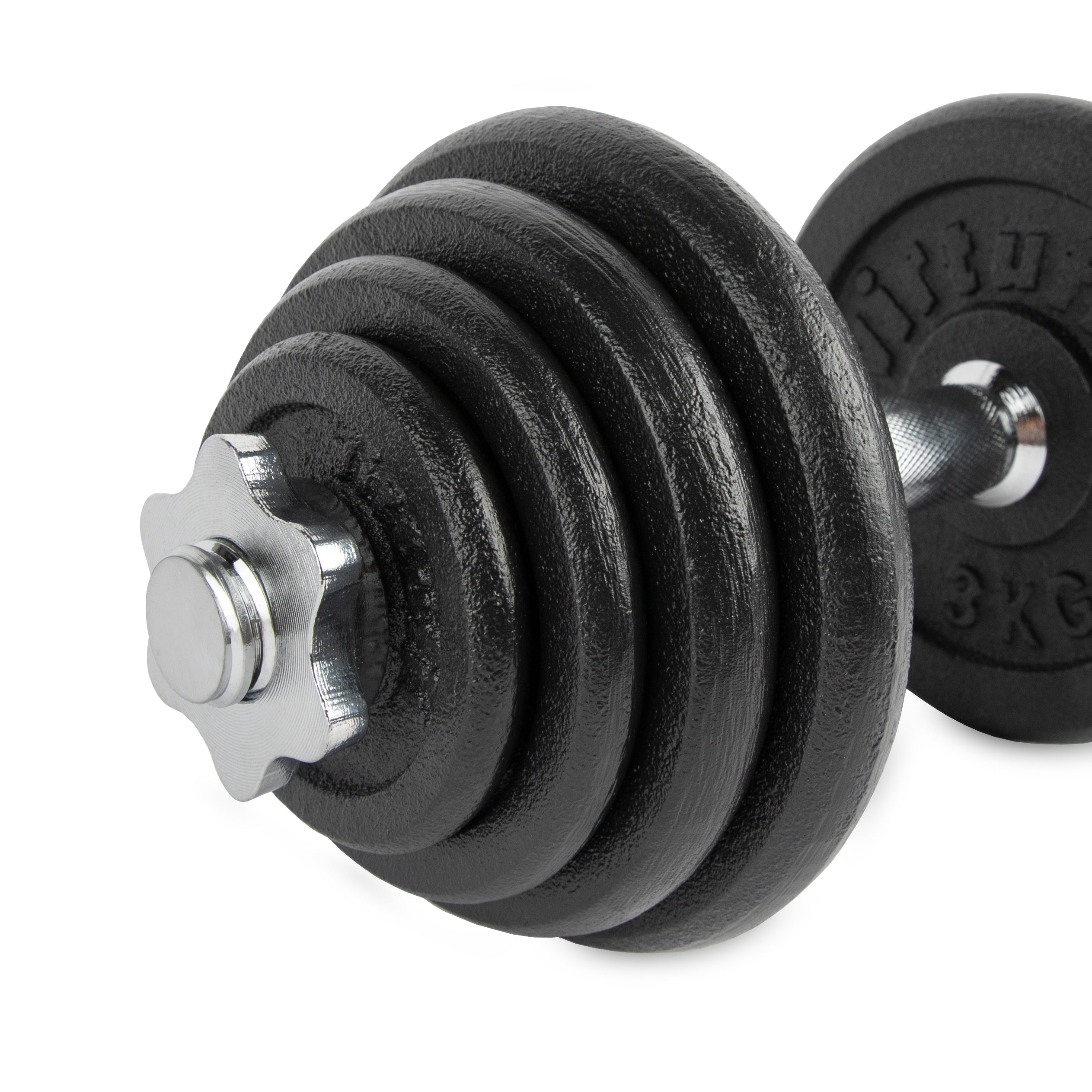 VirtuFit Adjustable Dumbbellset Pro - Cast Iron - 1 x 15 kg