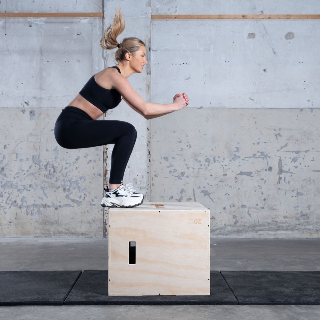 VirtuFit Houten Plyo Box 3-in-1 - Groot - 50 x 60 x 75 cm