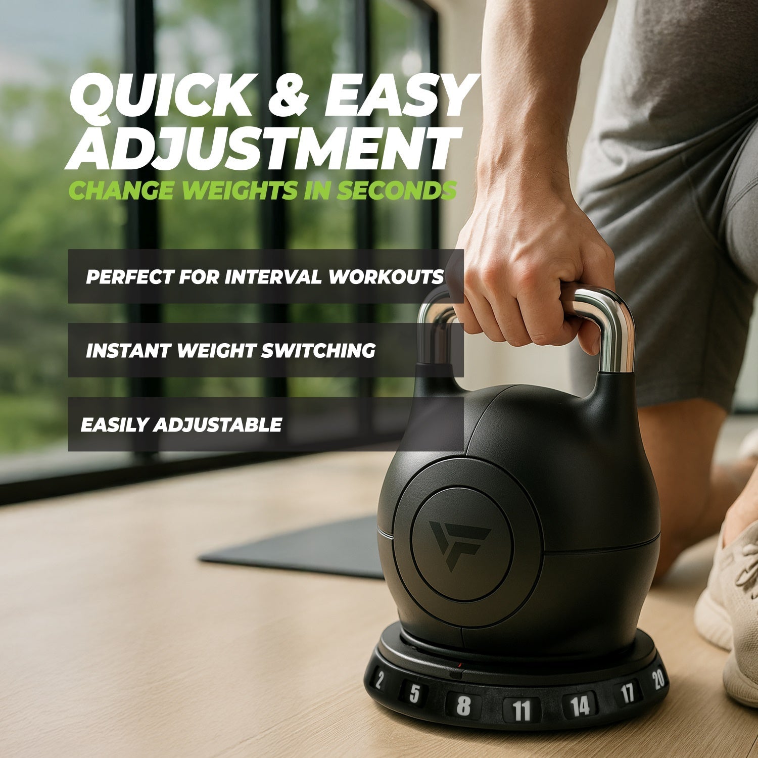 VirtuFit Adjustable Kettlebell 20 kg