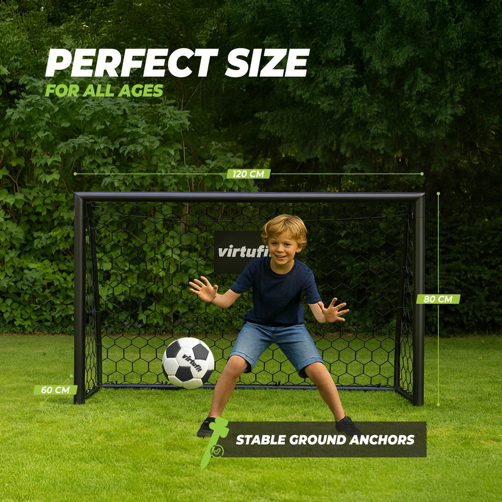 VirtuFit Voetbaldoel Premium - Heavy Duty Voetbal Goal - 120 x 80 x 60