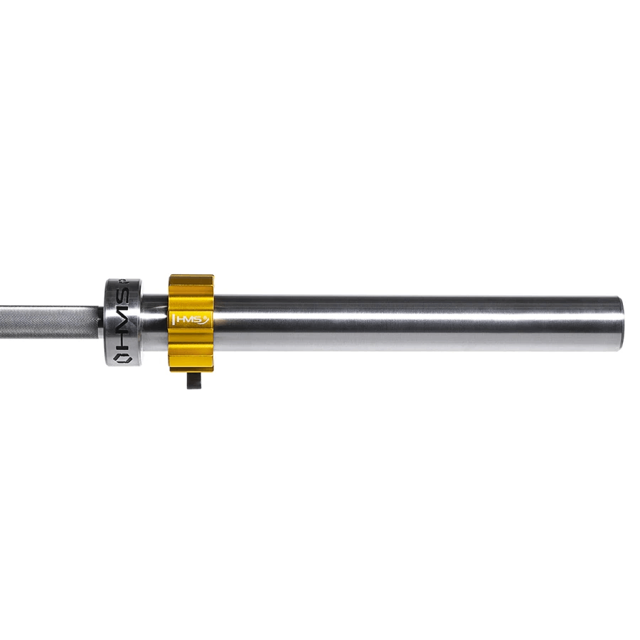 HMS Olympic Barbell with Lock Jaw Collars - 50 mm - 220 cm