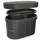 The VirtuFit Oval Ice Bath - Anthracite - 500 Litres