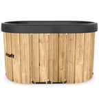 The VirtuFit Oval Ice Bath - Wood Look - 500 Litres