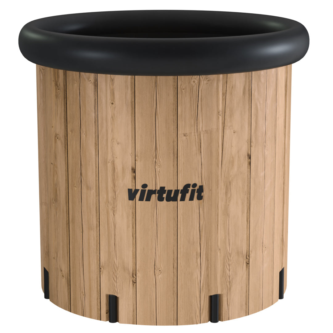 VirtuFit Ice Bath XXL - 375 Liter - Wood Look - Includes accessories