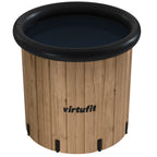 VirtuFit Ice Bath XXL - 375 Liter - Wood Look - Includes accessories