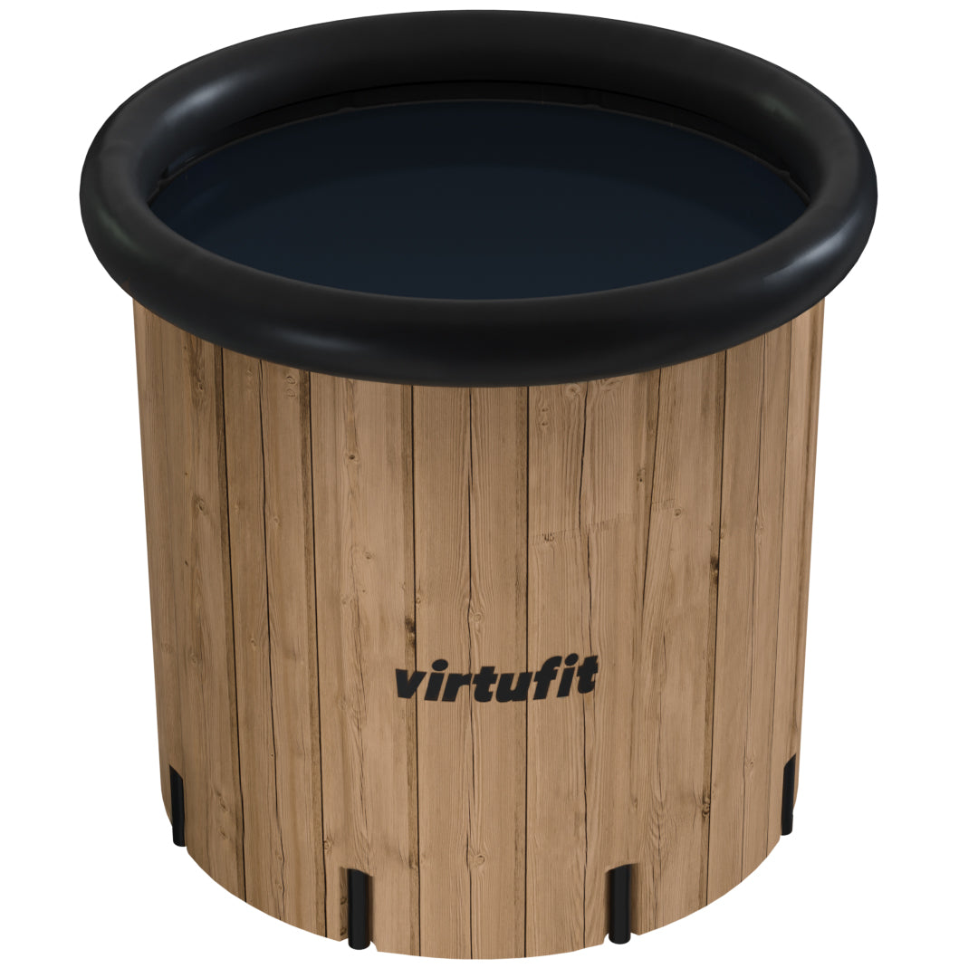 VirtuFit Ice Bath XXL - 375 Liter - Wood Look - Includes accessories