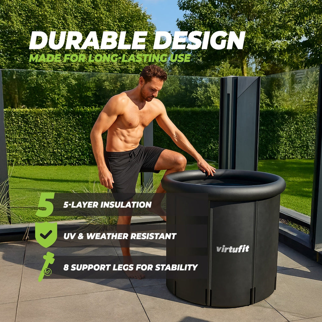 VirtuFit Ice Bath XXL - 375 Liter - Anthracite