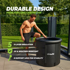 VirtuFit Ice Bath XXL - 375 Liter - Anthracite