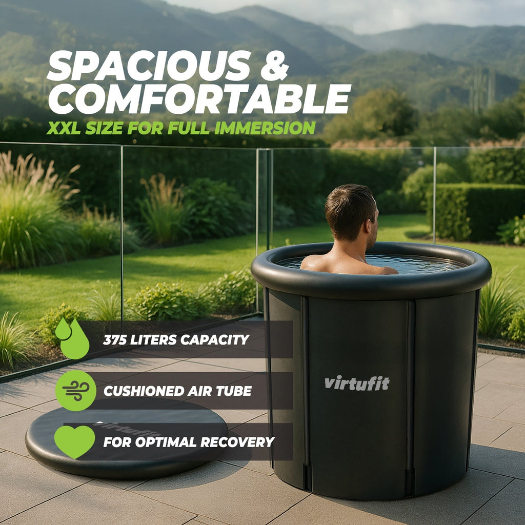 VirtuFit Ice Bath XXL - 375 Liter - Anthracite