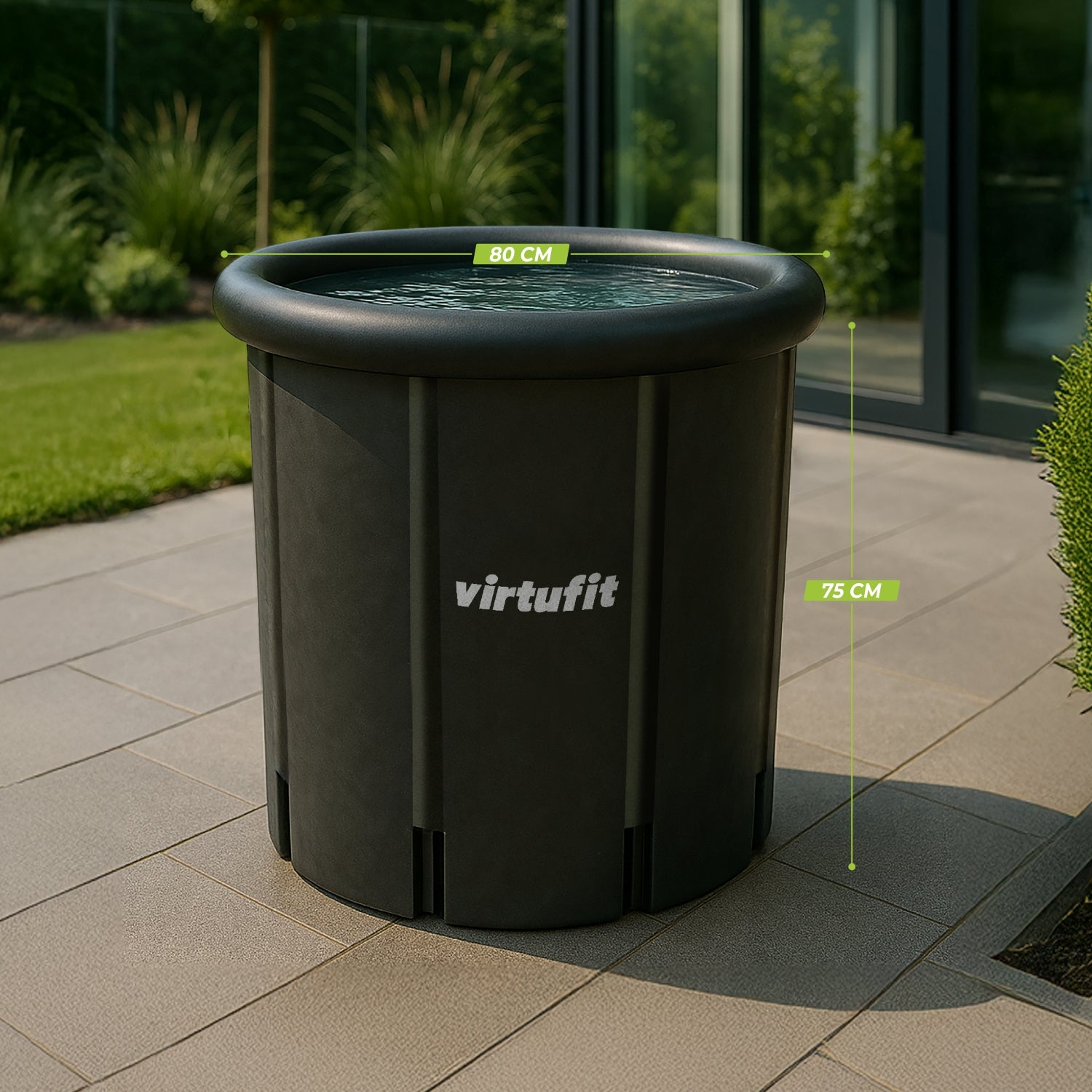 VirtuFit Ice Bath XXL - 375 Liter - Anthracite